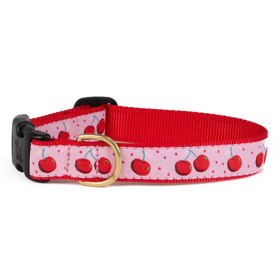 Up Country Cherries Dog Collar