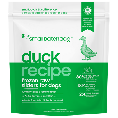 Small Batch Raw Frozen Duck Batch