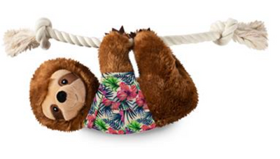 Fringe Hangin' Around For Summer Sloth Large Plush Dog Toy