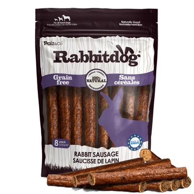 Palz & Co RabbitDog Rabbit Sausage 8 Pack