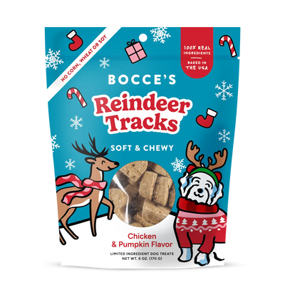 Bocce Soft & Chewy Reindeer Tracks Chicken & Pumpkin 6 oz