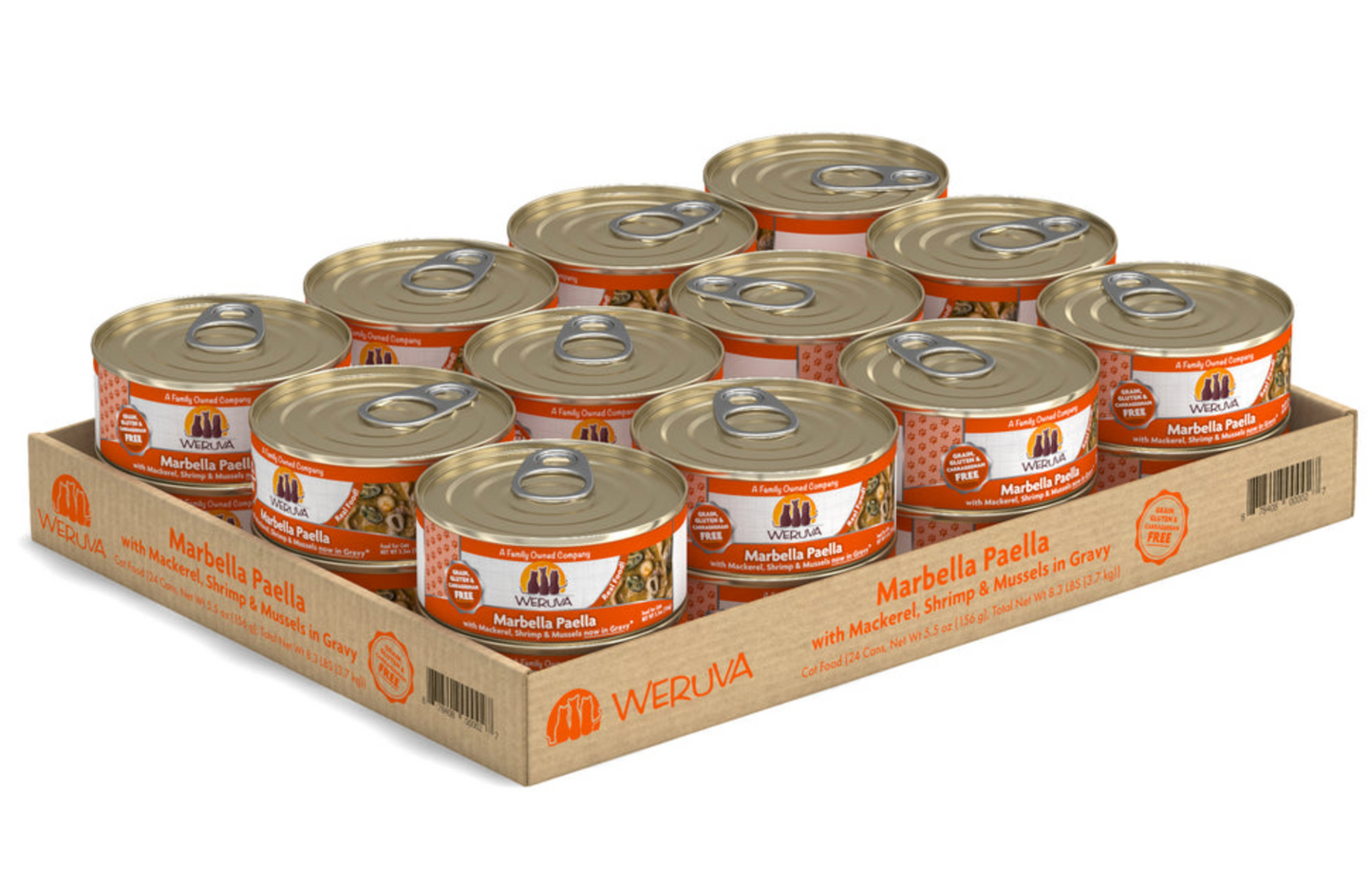 Weruva Cat Classic Grain-Free Marbella Paella with Mackerel, Shrimp & Mussels