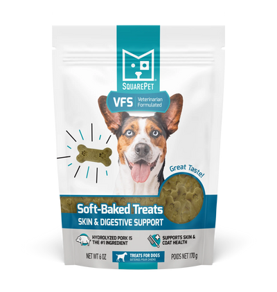 Square Pet VFS Skin & Digestive Support Soft Baked Treats 6 oz