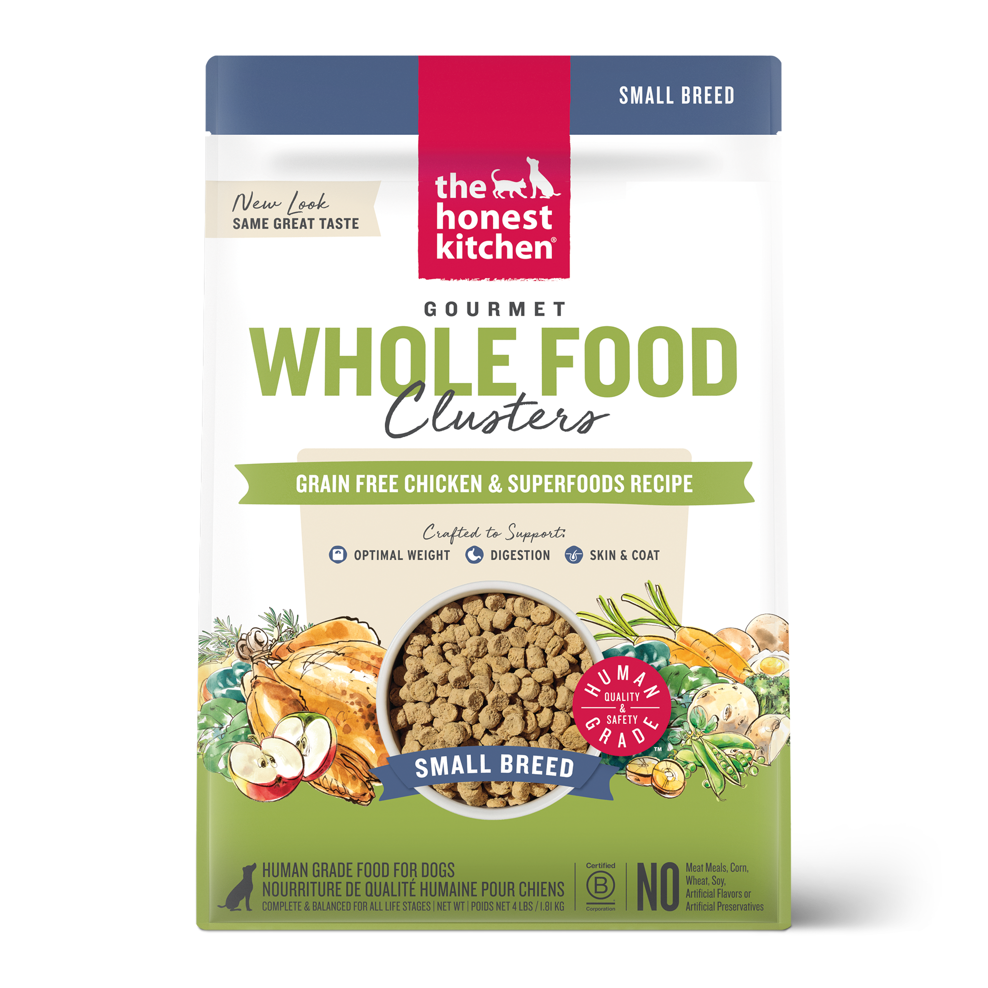 Honest Kitchen Clusters Grain Free Small Breed Chicken – Healthy