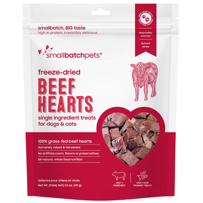 Small Batch Freeze Dried Beef Hearts 3.5 oz.