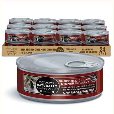 Dave's Pet Food Naturally Healthy Shredded Chicken in Gravy