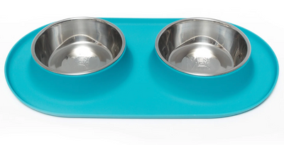 Messy Mutts Silicone Diner With Stainless Bowls