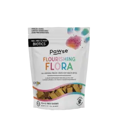 Pawse Flourishing Flora Freeze Dried Fish & Sweet Potato Gut Health Bites