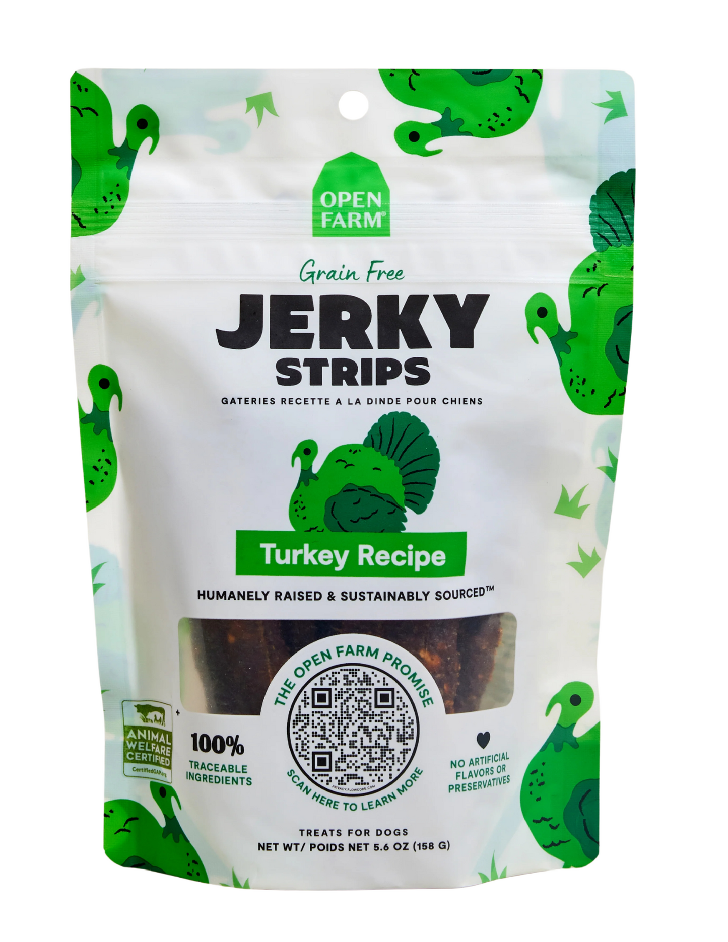 Open Farm Turkey Jerky 5.6 oz
