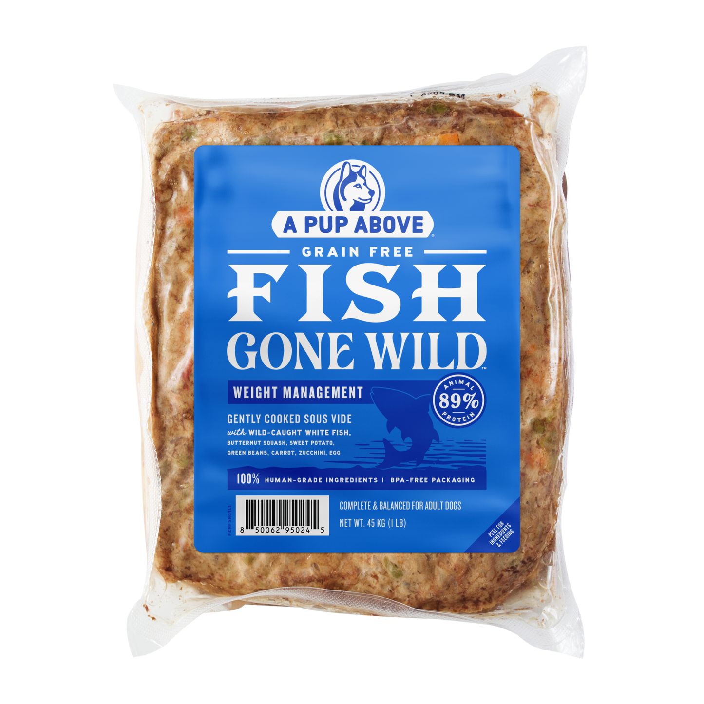 A Pup Above Frozen Fish Gone Wild