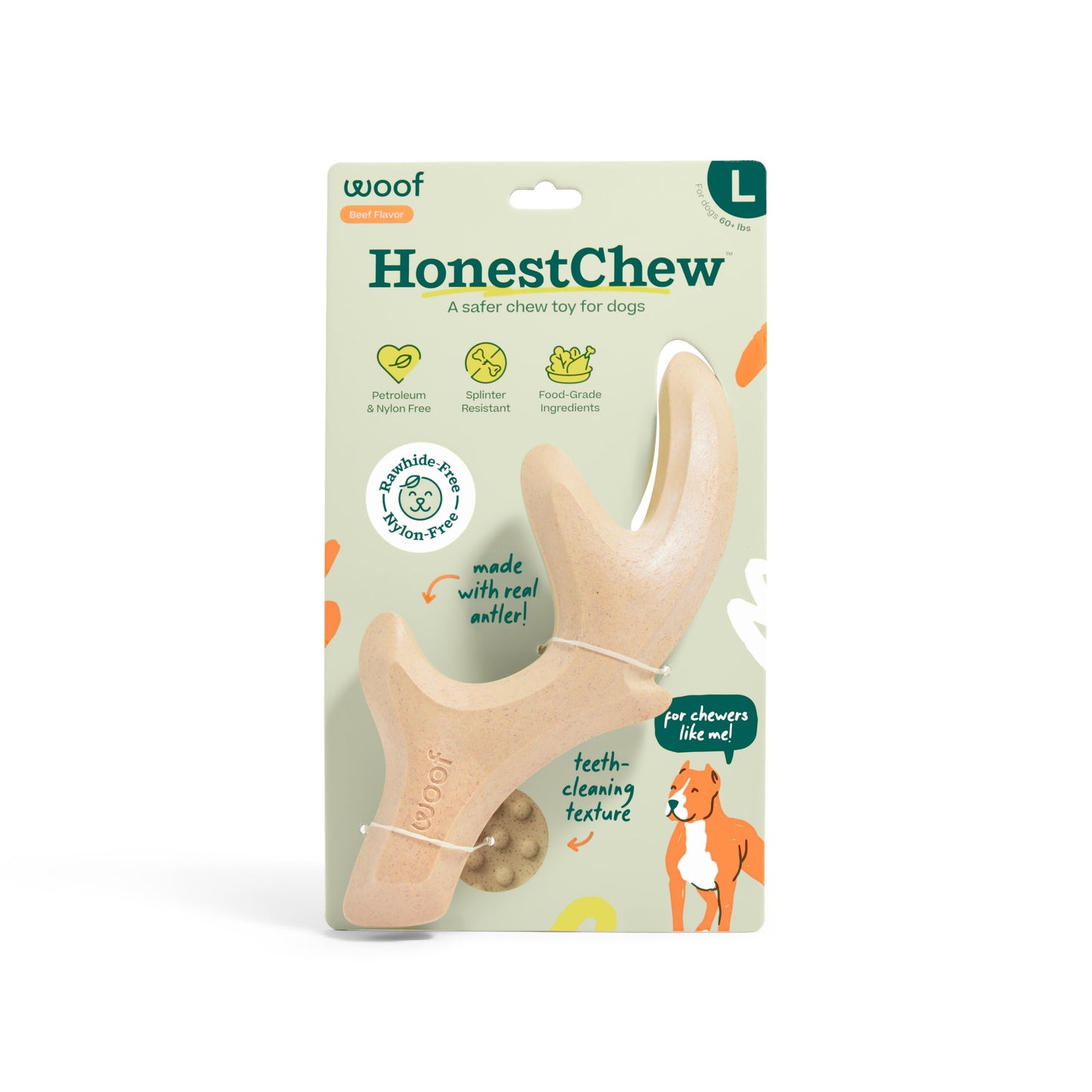 Woof Pet HonestChew Antler Bone