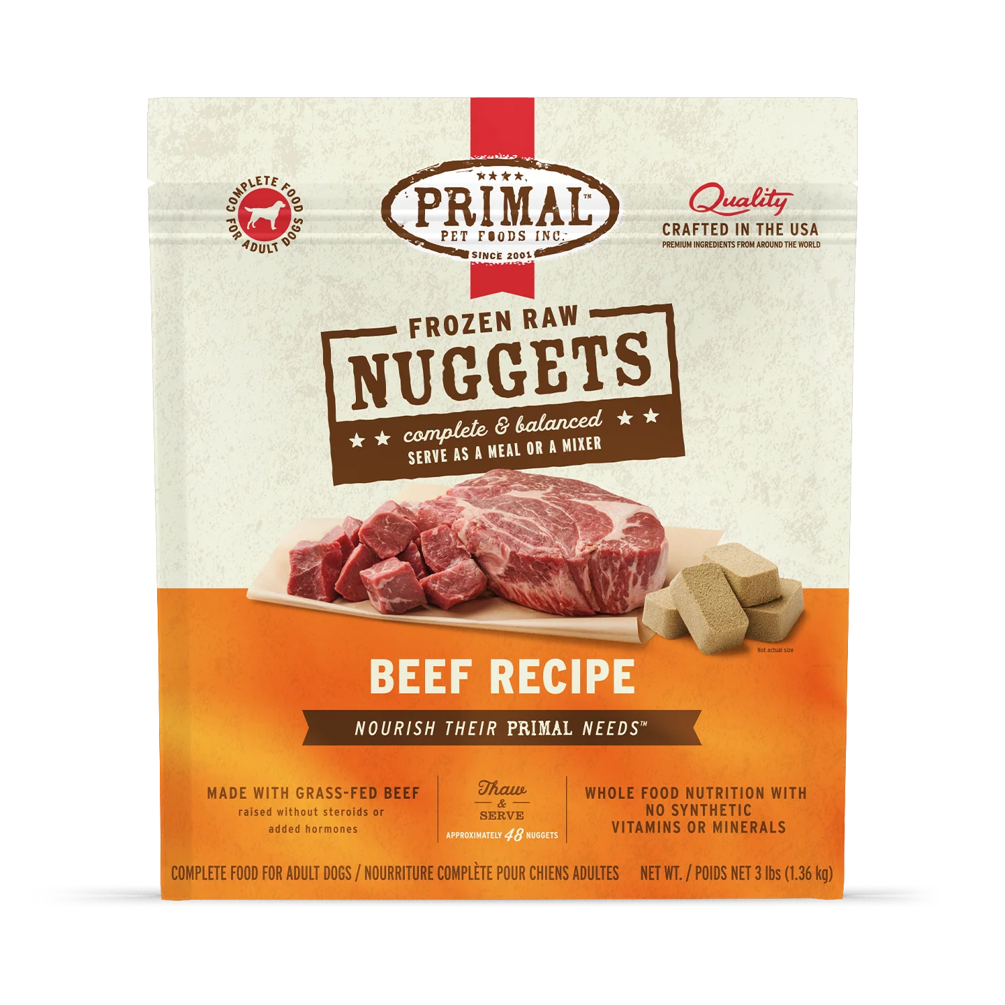 Primal Raw Frozen Beef Formula