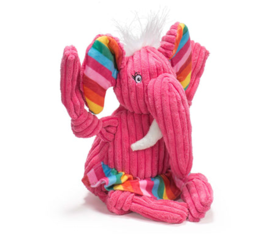 Huggle Hounds Rainbow Elephant Knottie