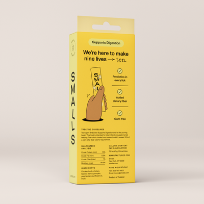Smalls Chicken Digestion Lickable Treats Cat 8 Pack