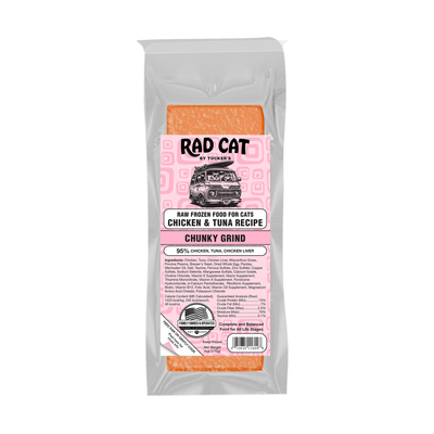 Rad Cat Frozen Chicken & Tuna Chunky Grind
