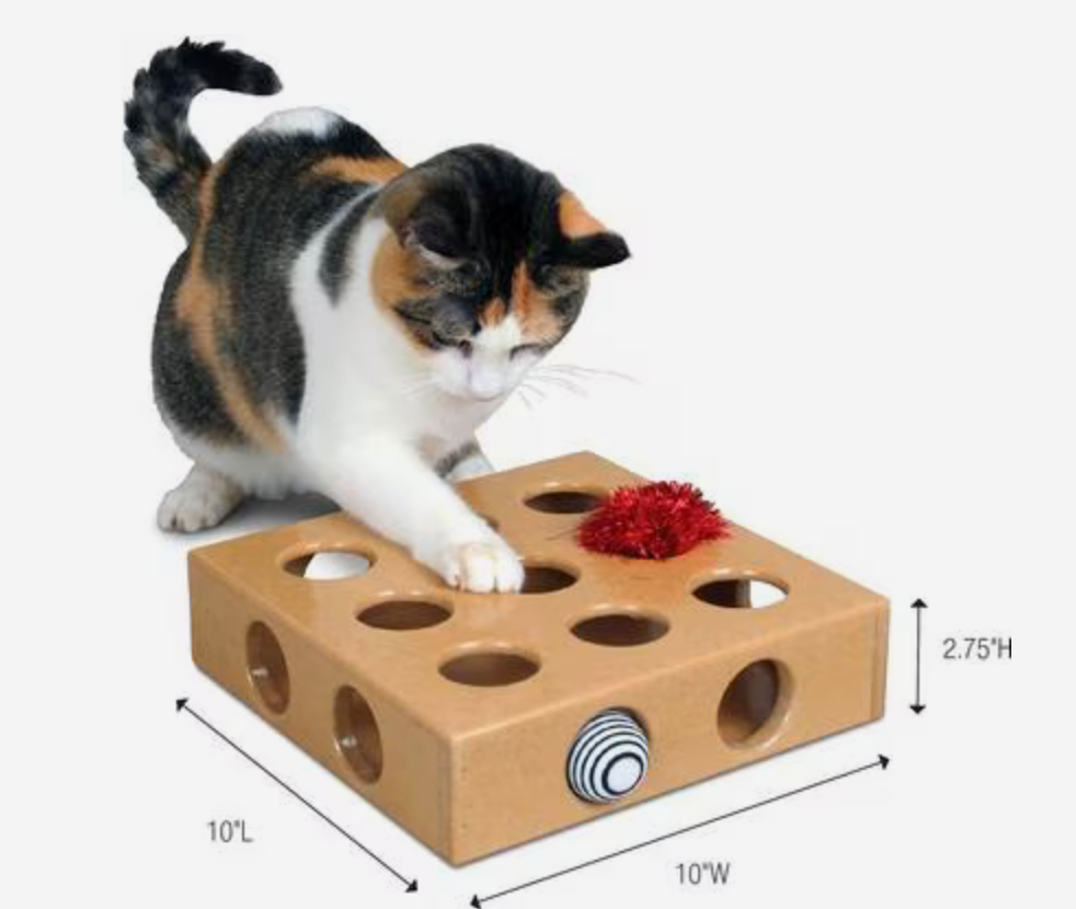 SmartCat Peek-and-Play Box Cat Toy