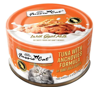 Fussie Cat Premium Tuna with Anchovies in Goats Milk