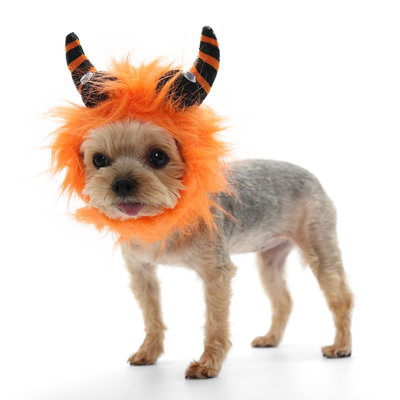 DOGO Designs Orange Furry Monster Hat