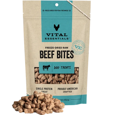 Vital Essentials Freeze Dried Beef Bites 6.2 oz.