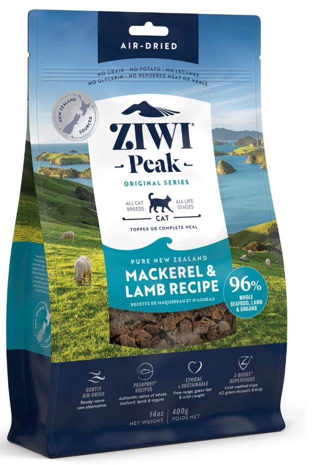 Ziwi Peak Air Dried Grain Free Cat Mackerel & Lamb