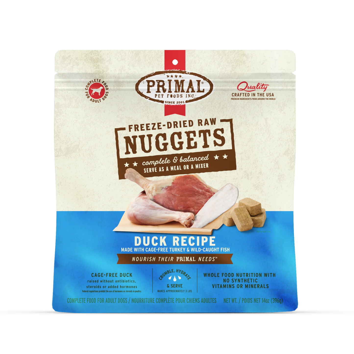 Primal Freeze-Dried  Duck, Turkey & Fish Formula