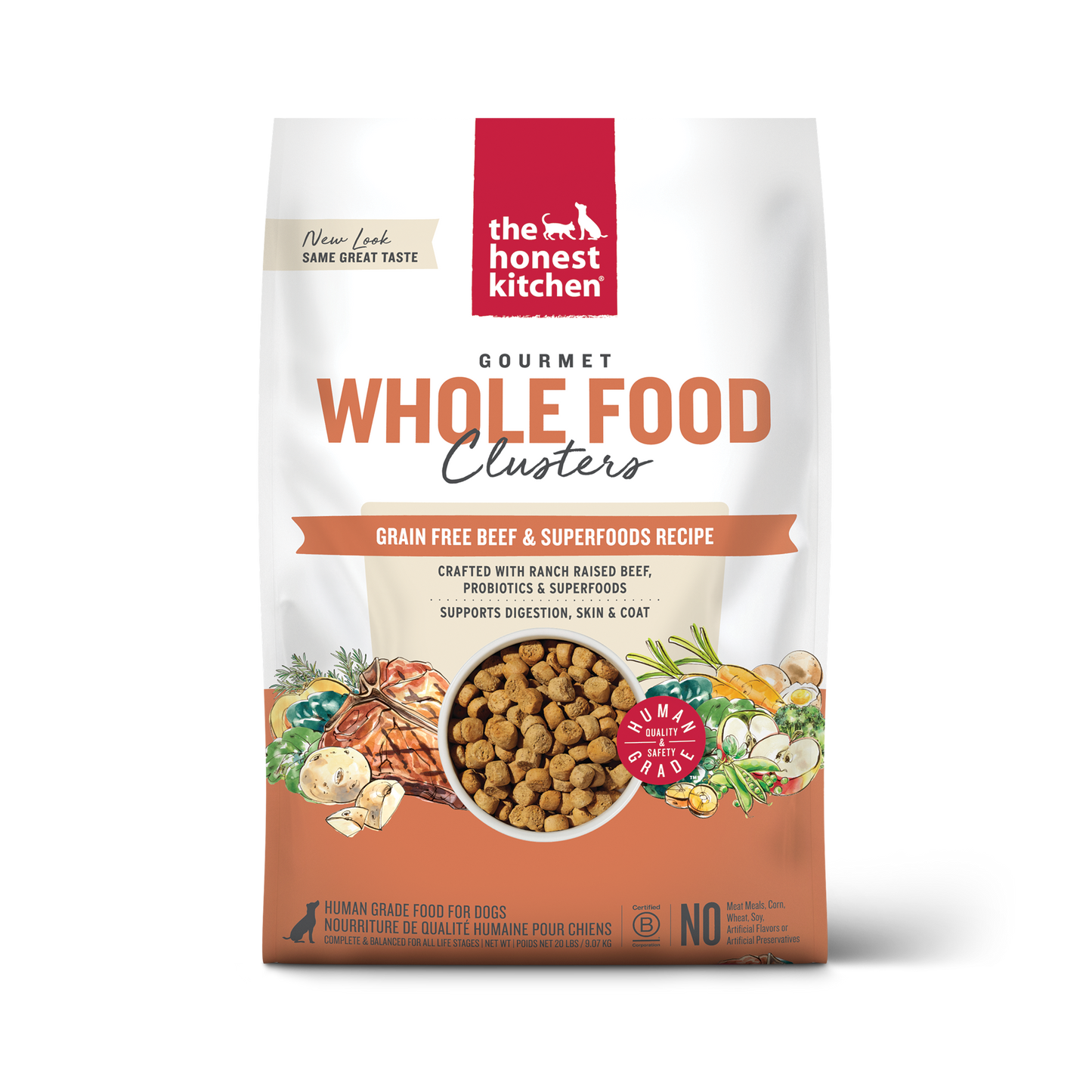 Honest Kitchen Clusters Grain Free Beef