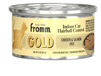 Fromm Indoor Cat Hairball Control Gold Chicken & Salmon Pate