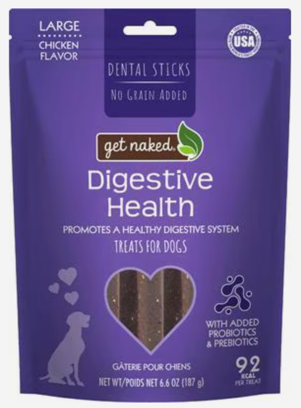Get Naked Digestive Health Dental Chew Sticks