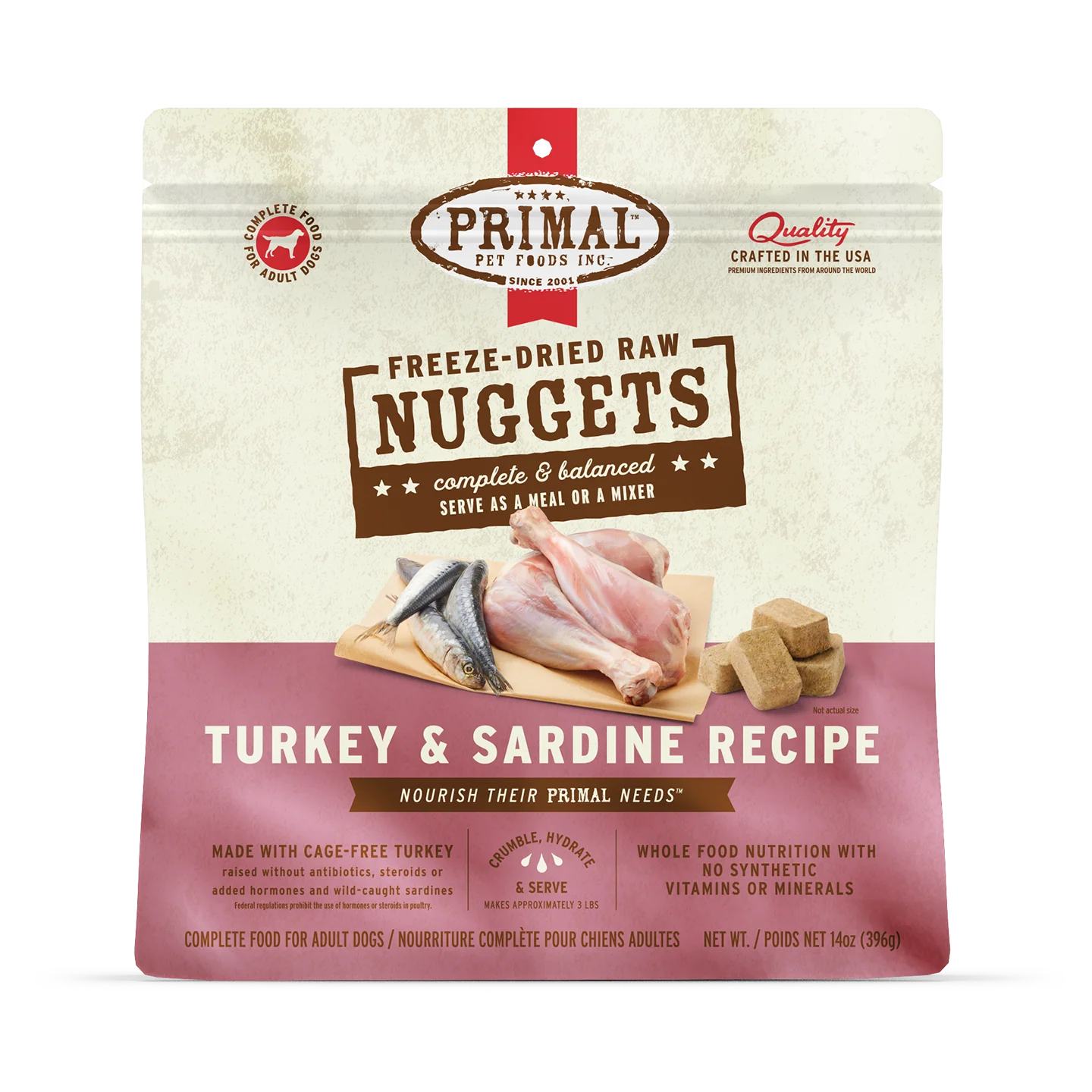 Primal Freeze-Dried Turkey & Sardine Formula