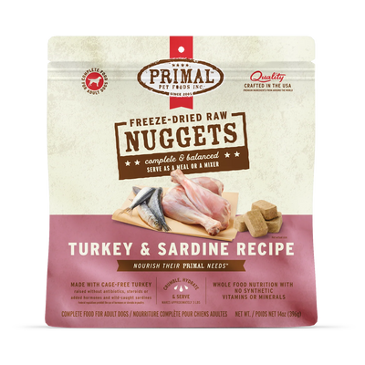 Primal Freeze-Dried Turkey & Sardine Formula