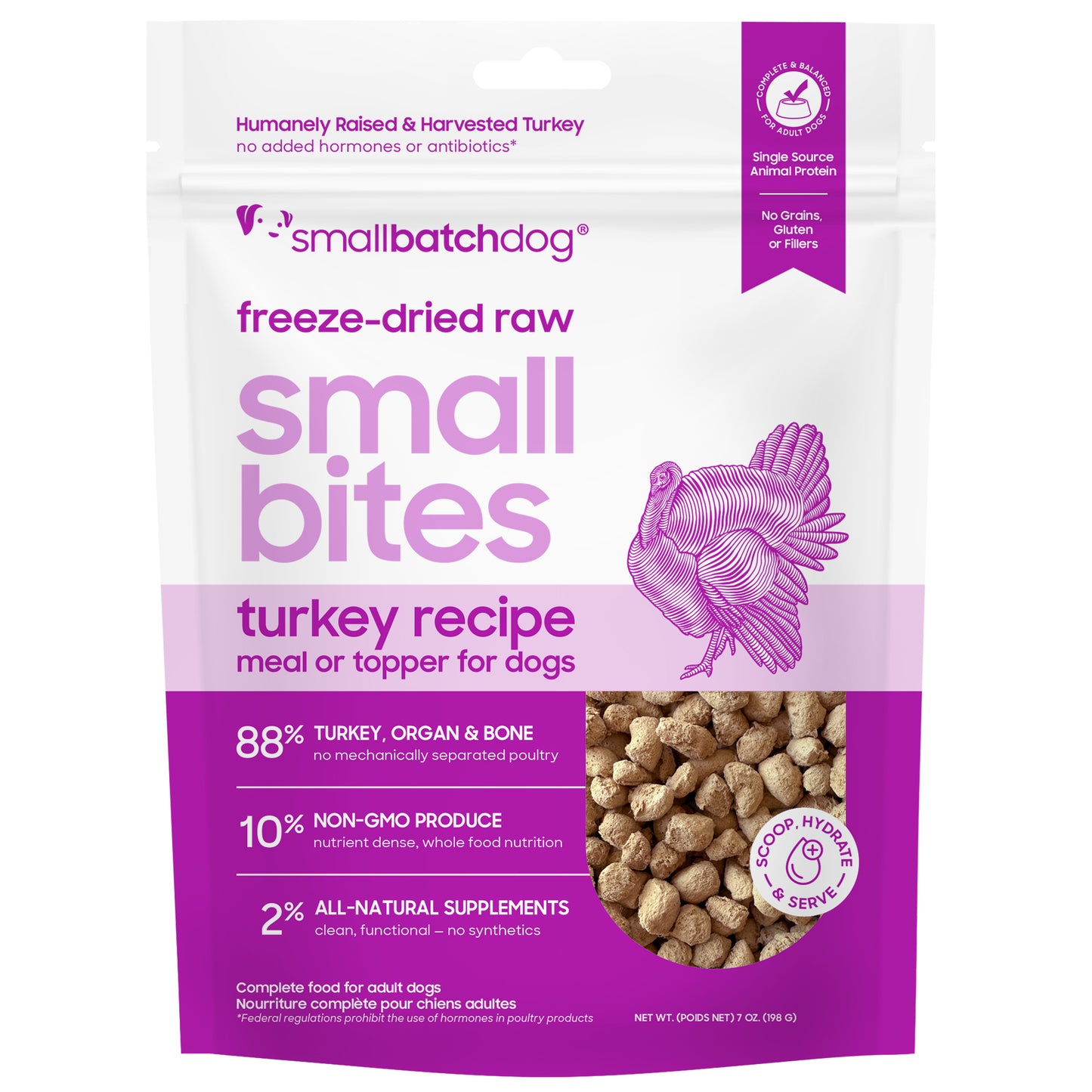 Small Batch Freeze Dried Turkey Small Bites