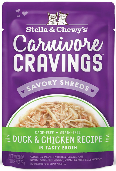 Stella & Chewy's Cat Carnivore Cravings Duck & Chicken Pouch
