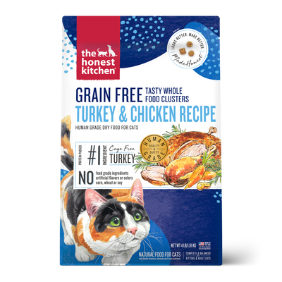 Honest Kitchen Cat Clusters Turkey & Chicken