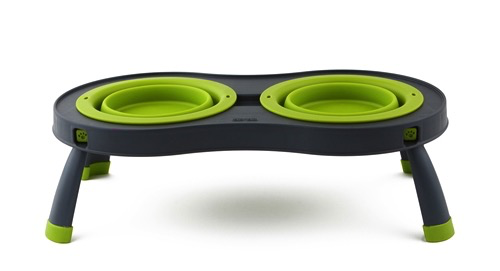 Dexas Collapsible Double Feeder Green Small