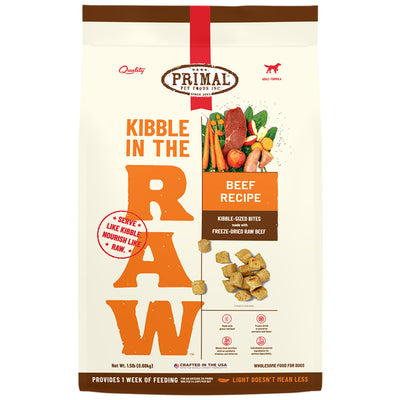 Primal Kibble in the Raw Beef