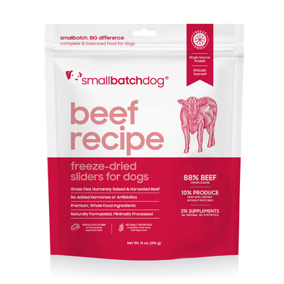 Small Batch Cat Freeze Dried  Meal Bites Beef 10 oz