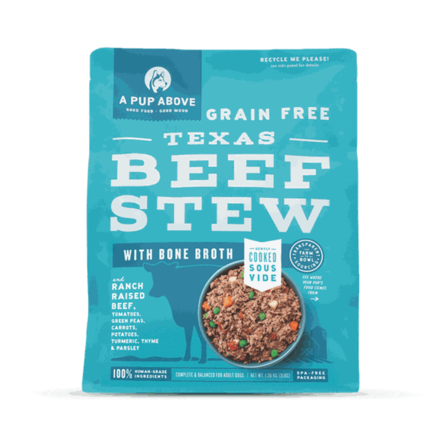 A Pup Above Frozen Texas Beef Stew