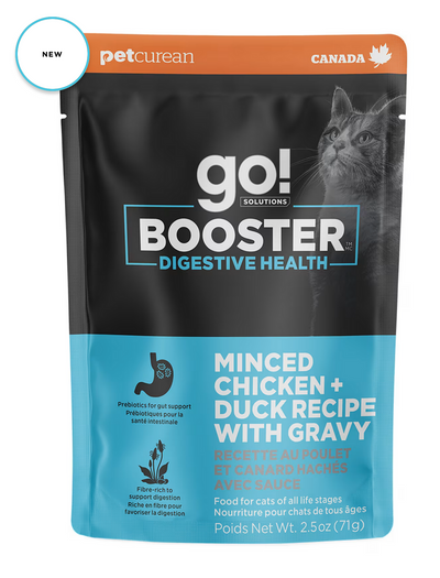 Go! Solutions Cat Booster Digestive Health Chicken + Duck Minced