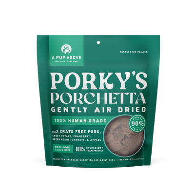 A Pup Above Air Dried Porky's Porchetta