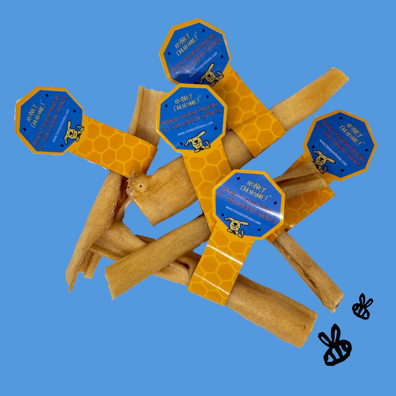 Honey I'm Home Buffalo Collagen Strip 6"