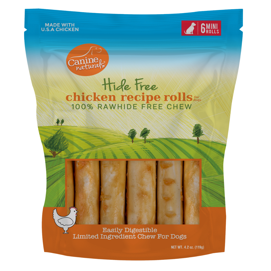 Canine Naturals Hide Free Chicken Roll Chews