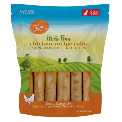 Canine Naturals Hide Free Chicken Roll Chews