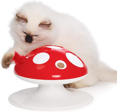 Catit Senses 2.0 Mushroom Interactive Feather Toy