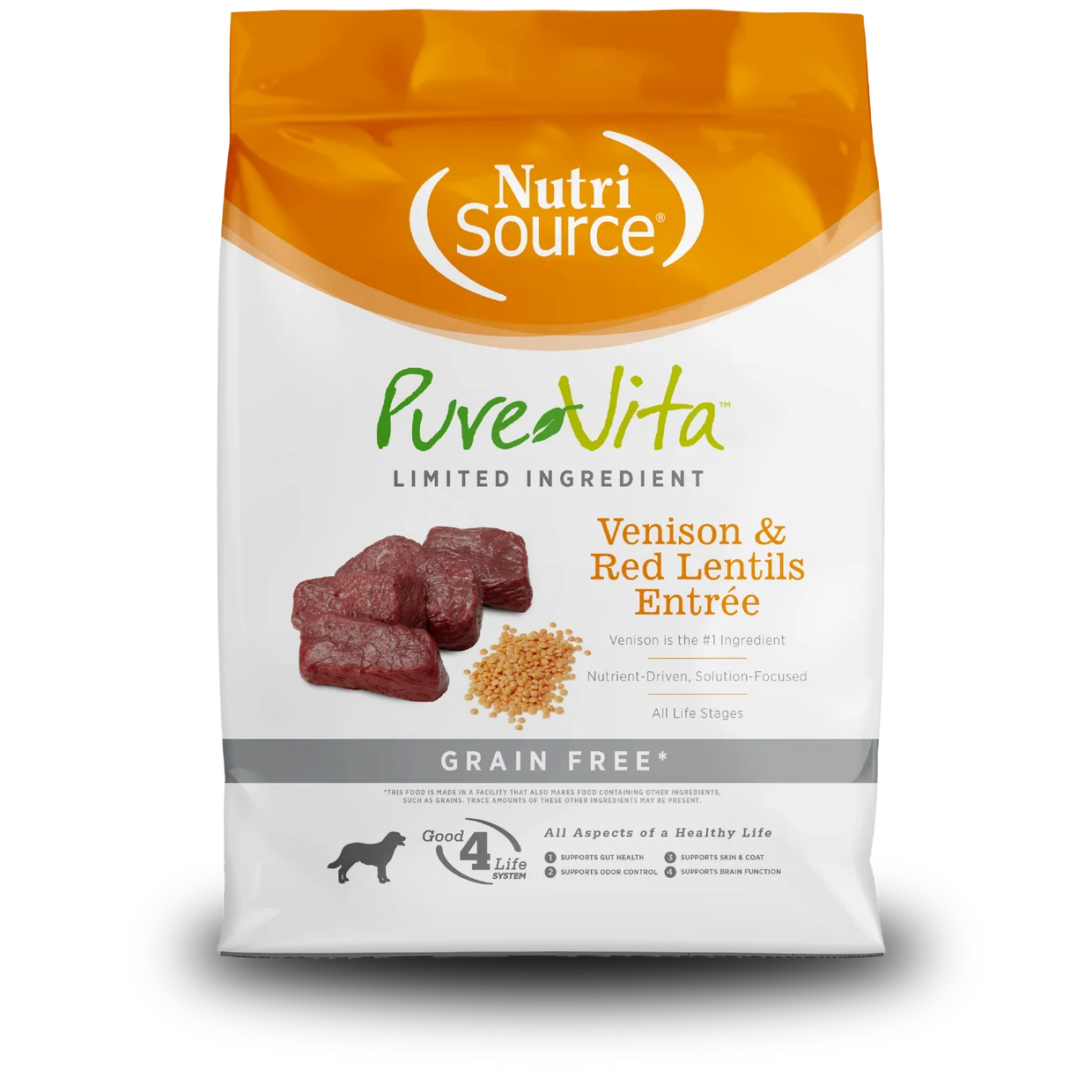 Pure Vita Grain-Free Venison & Red Lentils Entree