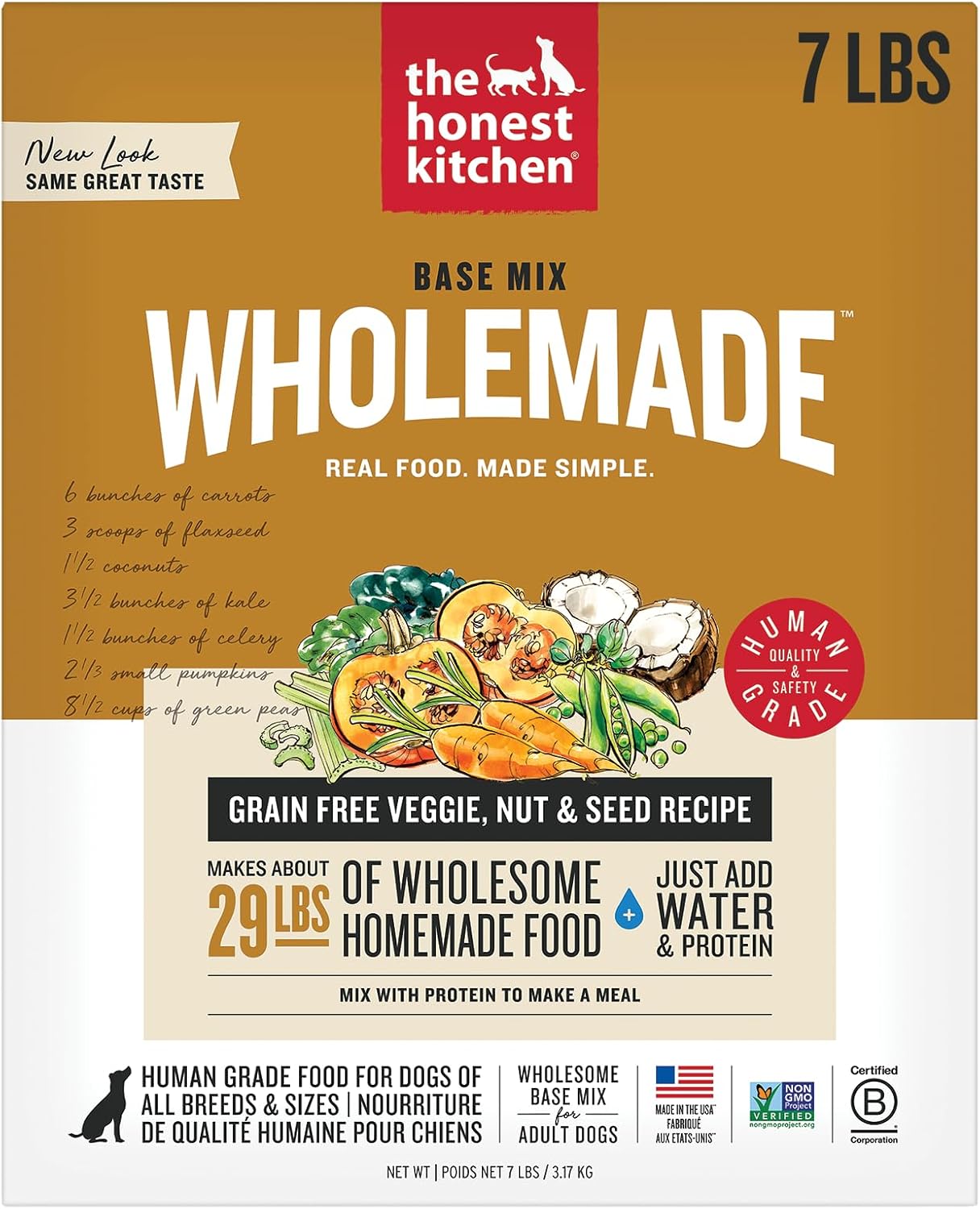 Honest Kitchen Grain-Free Veggie, Nut & Seed Base Mix