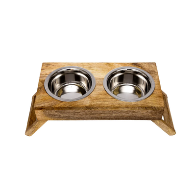 JoJo Modern Pets Eco-Friendly Elevated Dog Wood Feeder