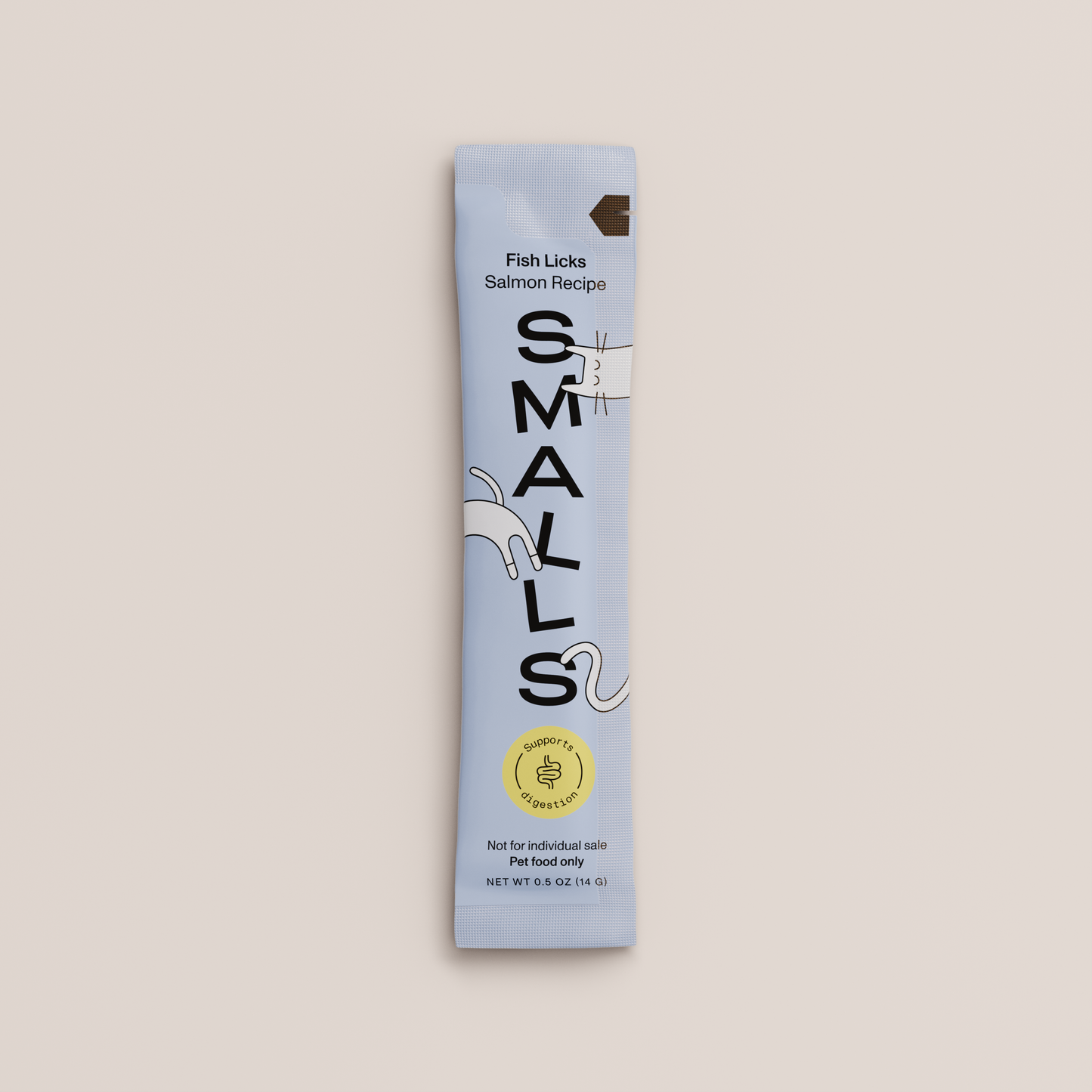 Smalls Salmon Digestion Lickable Treats Cat 8 Pack