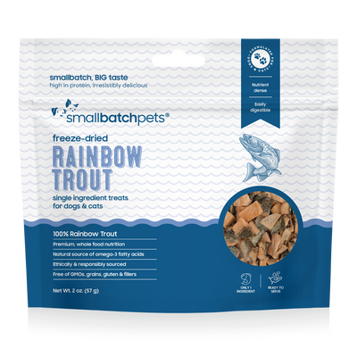 Small Batch Freeze Dried Rainbow Trout 2 oz