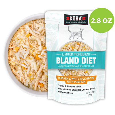 Koha Limited Ingredient Chicken & White Rice Bland Diet for Cats