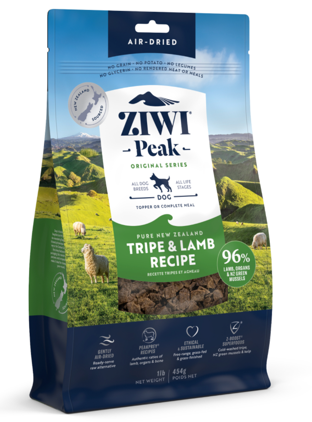 Ziwi Peak Air-Dried Tripe & Lamb Recipe